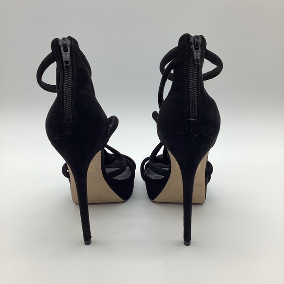 1926. Aldo Black Strappy Stiletto Heels NWOT Size 9 - Picture 7 of 8